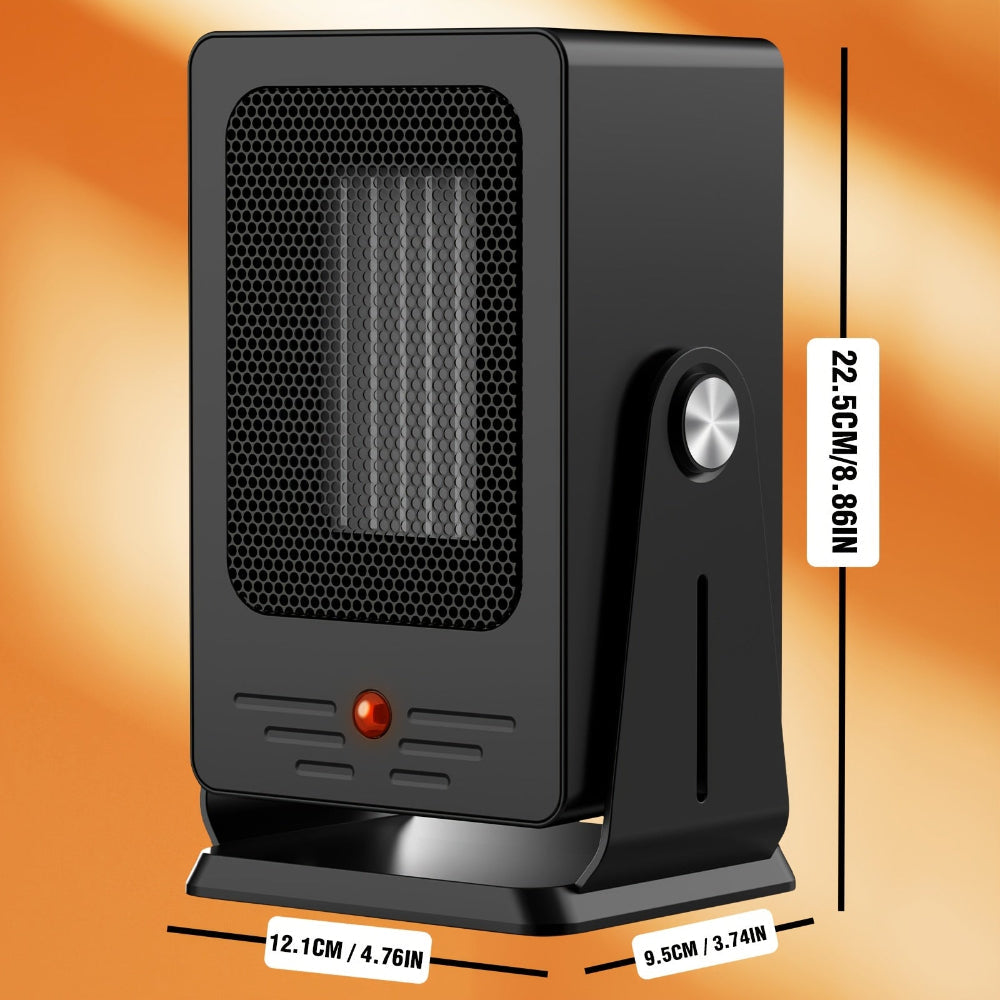 Tragbarer Elektroheizer mit verstellbarem Thermostat, kompakt