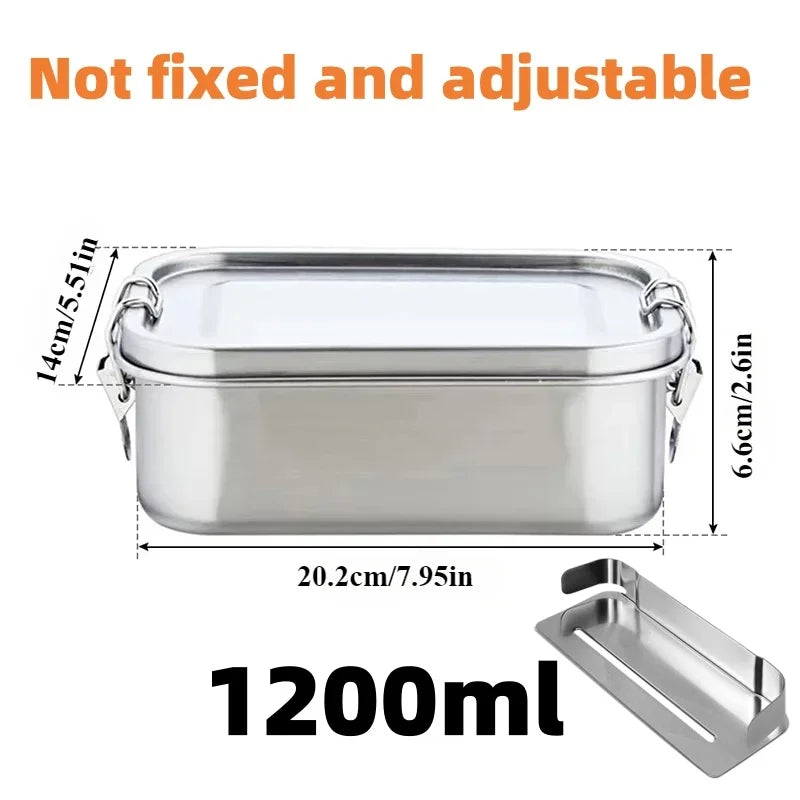 MealCraft – Bento-Lunchbox Edelstahl 800 ml mit Fächern auslaufsicher & spülmaschinenfest