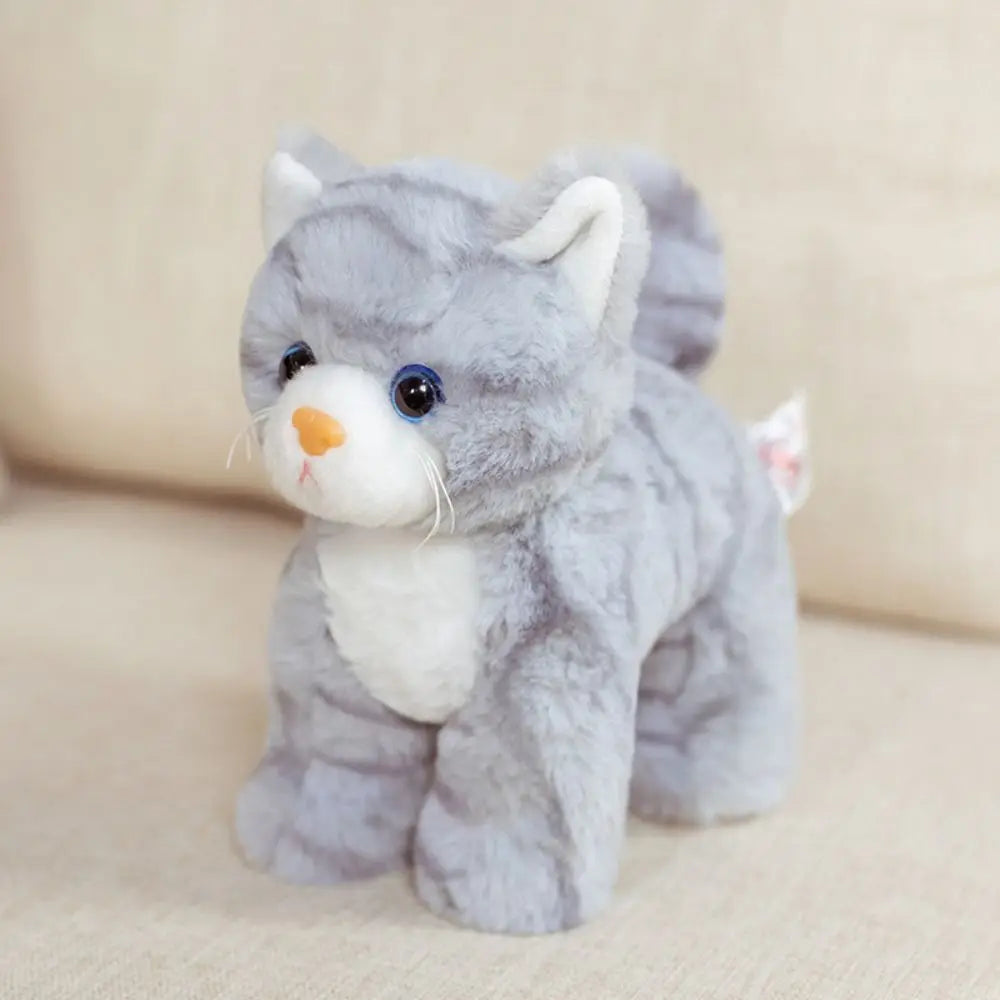 Katzen Plüschspielzeug, weiches Stoff-Kätzchen, Geschenk für Kinder