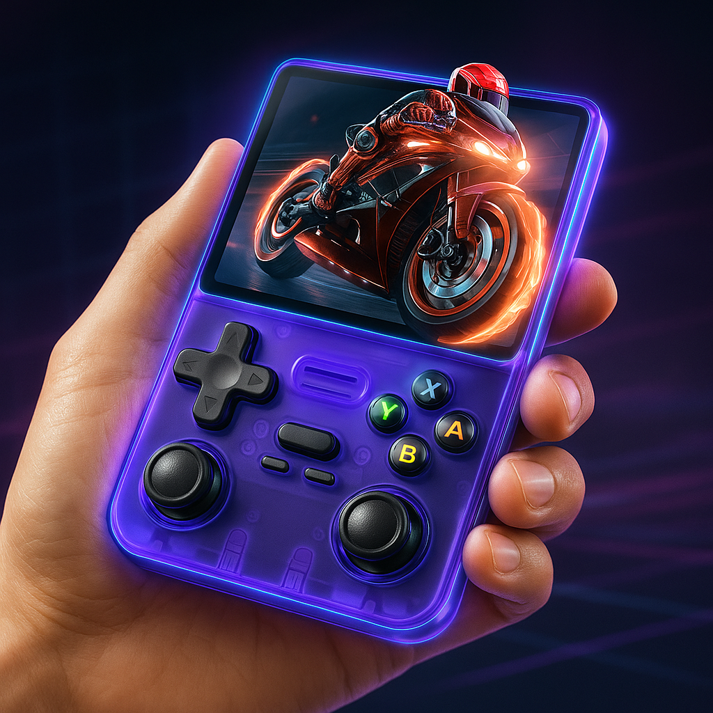 Retro Handheld Spielkonsole, tragbares Gaming Gerät