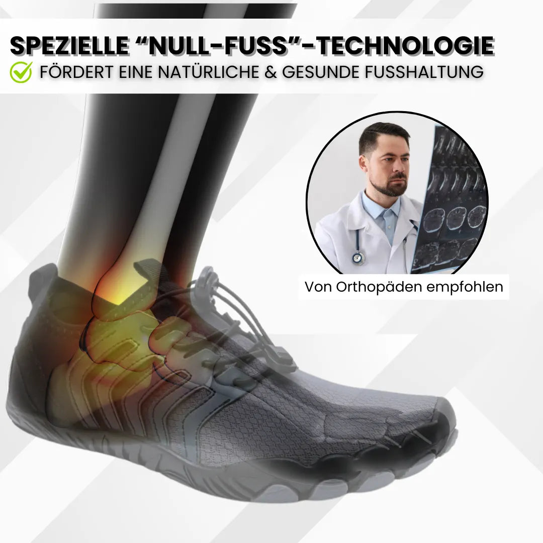 RunnerFit - ergonomischer, wasserdichter & rutschfester Barfußschuh