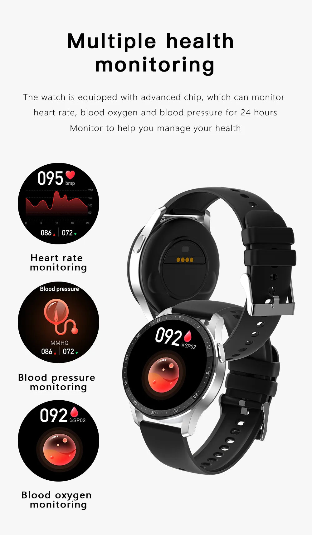 kaufsy | Zwei in Eins Smartwatch mit Bluetooth-Ohrhörern