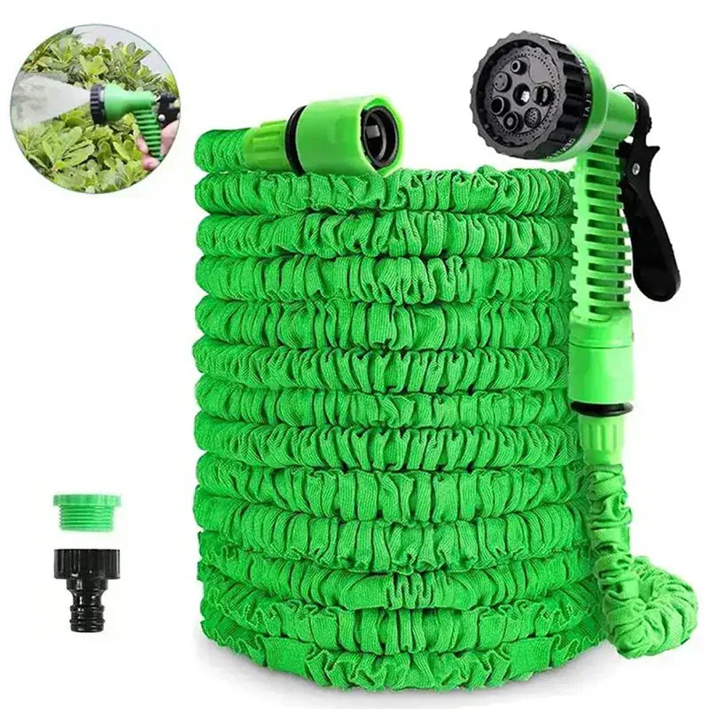 Kaufsy™ Teleskop-Gartenschlauch, Hochdruck, Multifunktionssprühpistole