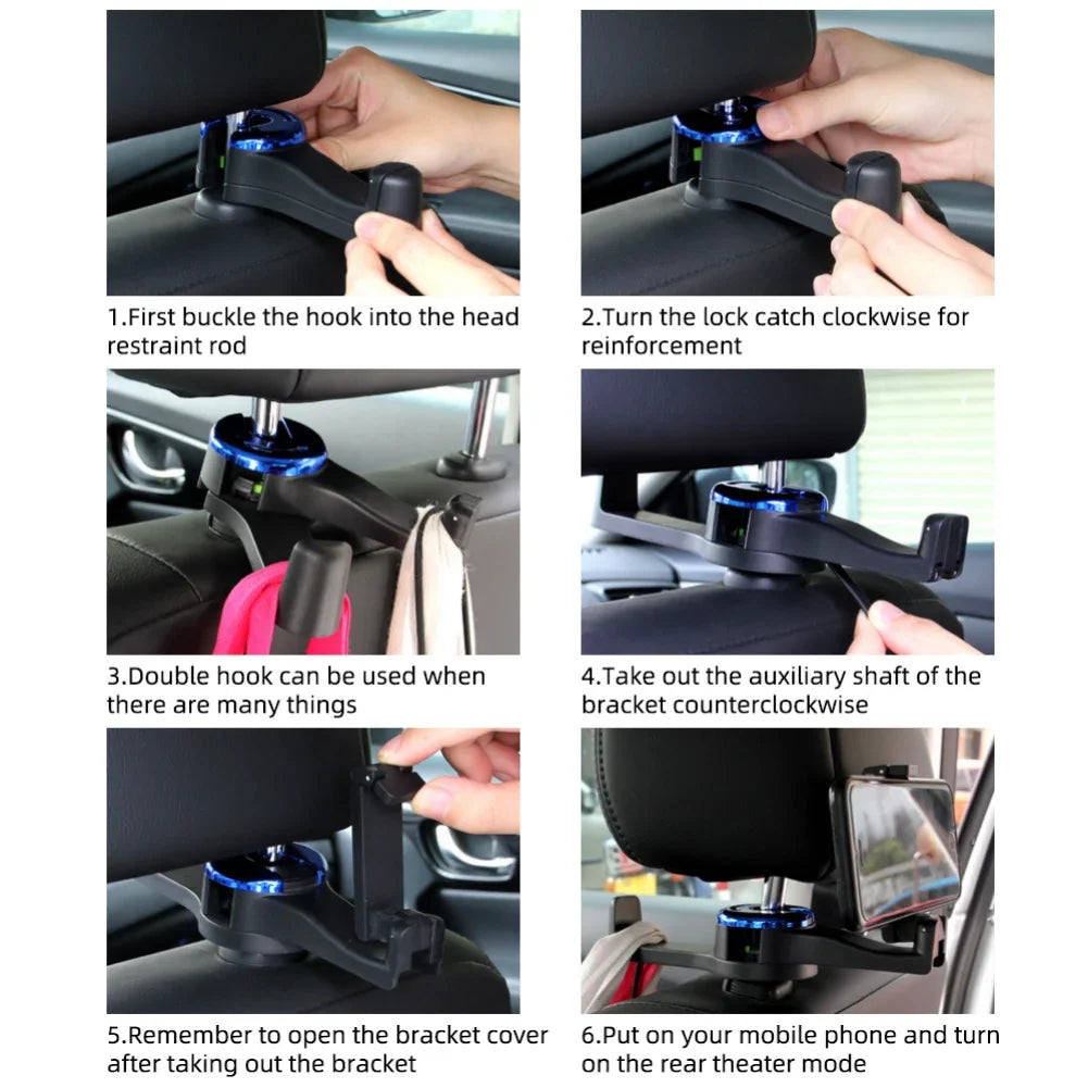 kaufsy | Auto Kopfstützenhaken Handyhalter