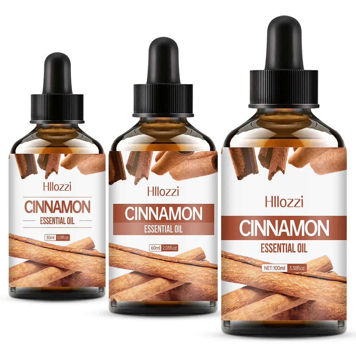Kaufsy™ Zimt ätherisches Öl, 100% rein, Aromatherapie, Diffuser & Massage