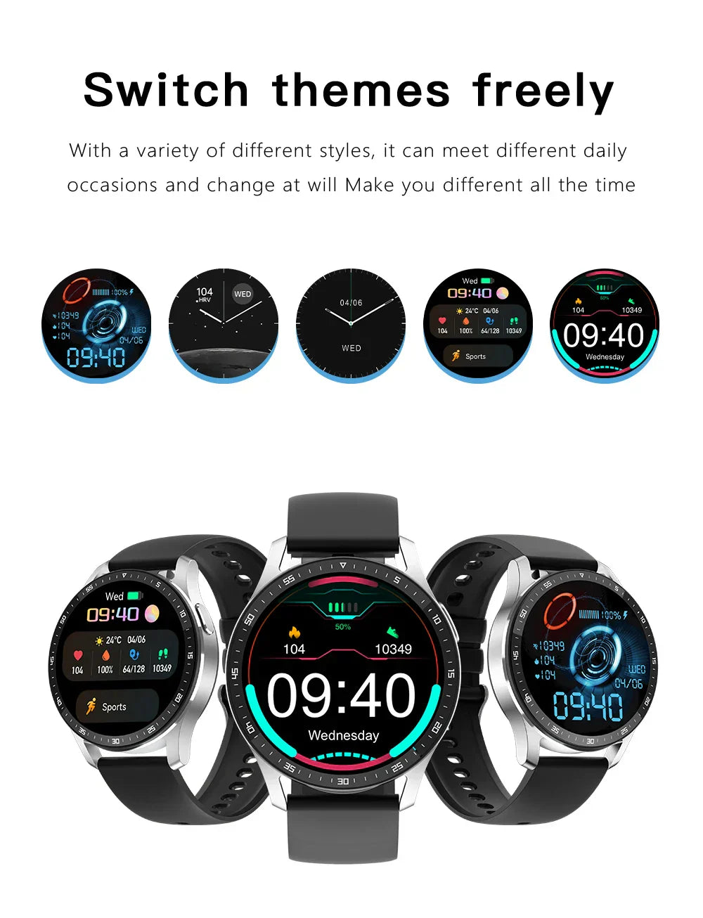 kaufsy | Zwei in Eins Smartwatch mit Bluetooth-Ohrhörern