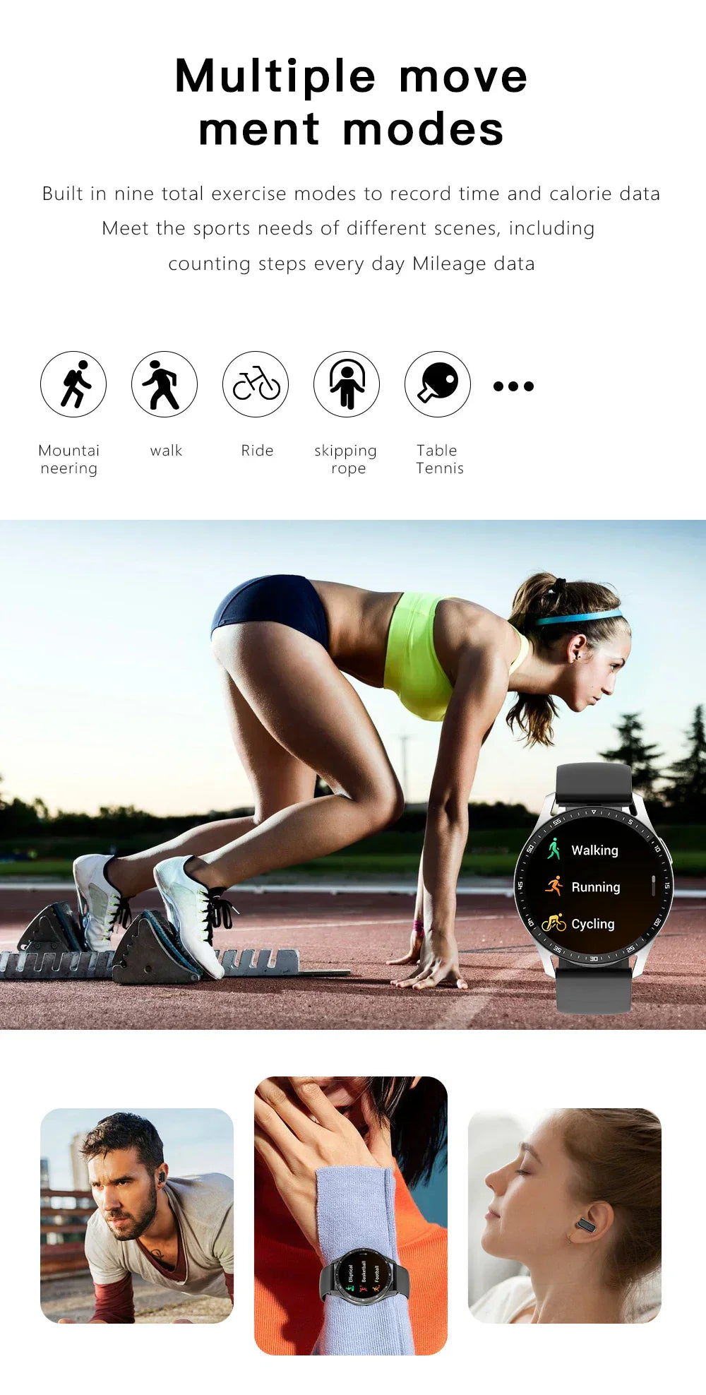 kaufsy | Zwei in Eins Smartwatch mit Bluetooth-Ohrhörern