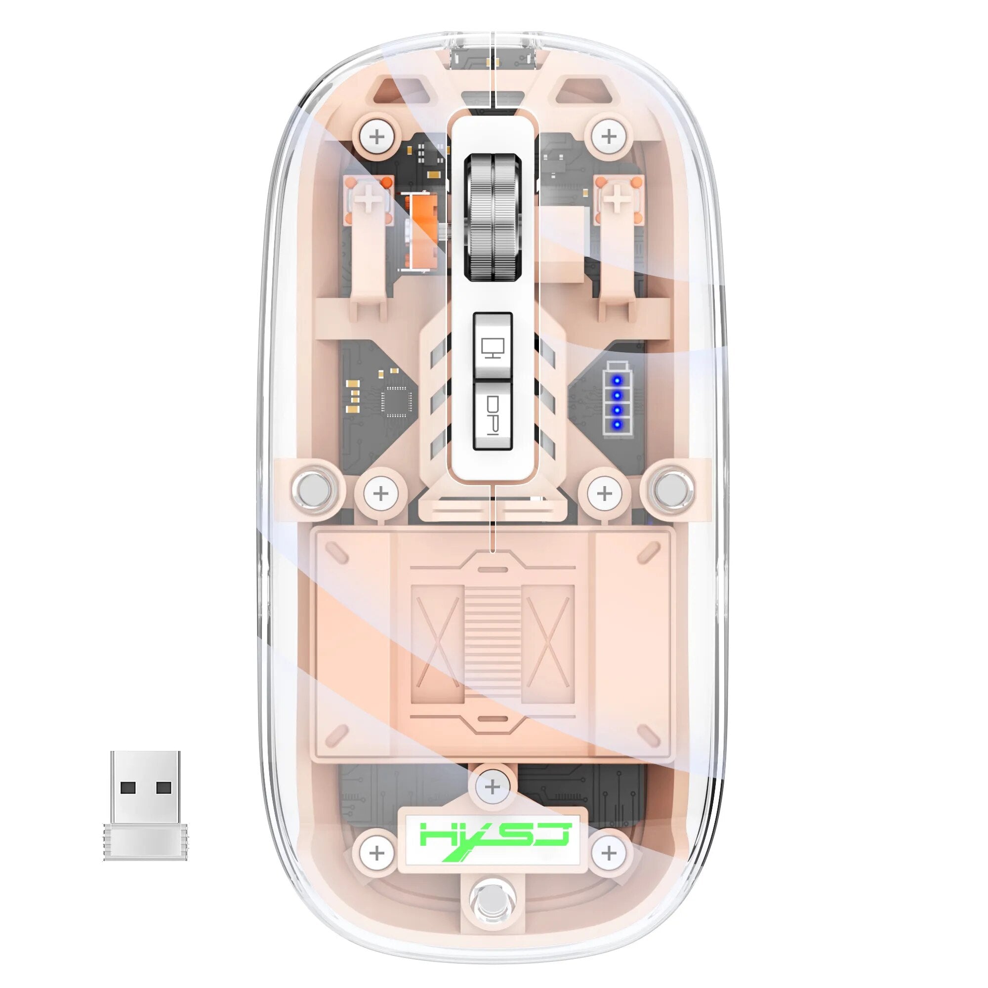 kaufsy | Transparente kabellose Bluetooth-Maus