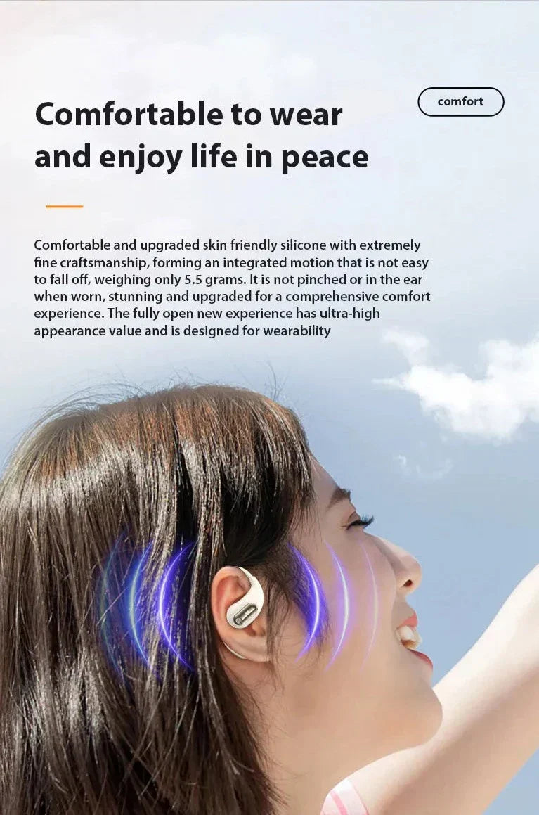 kaufsy | Knochenleitung Bluetooth Touch-Control Kopfhörer