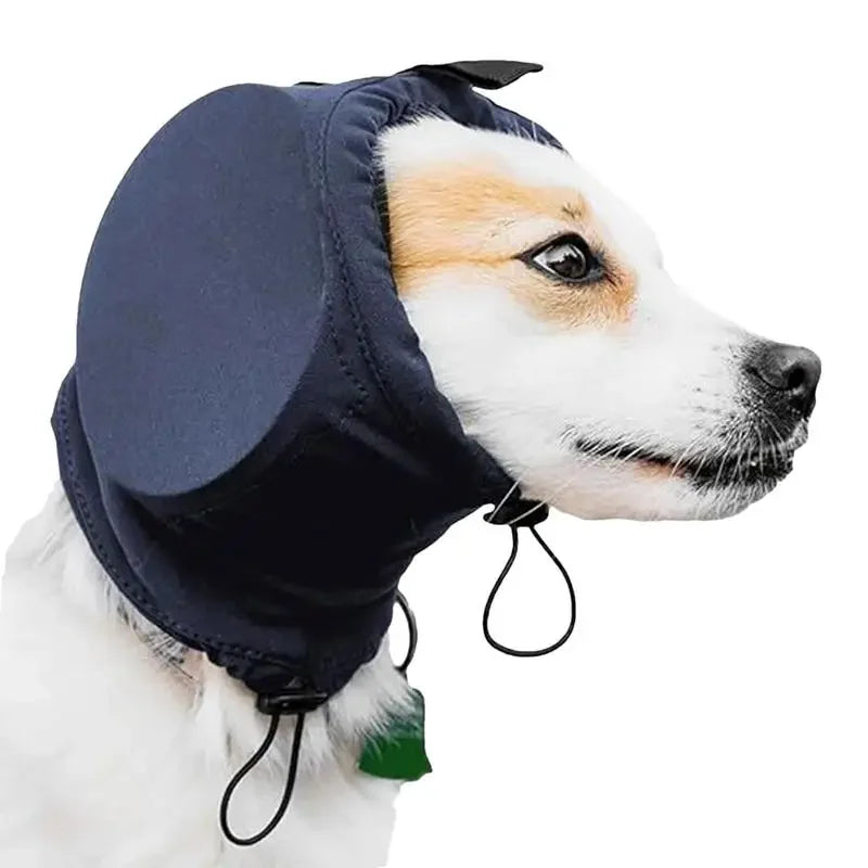 kaufsy | Geräuschdämpfende Hundeohrenschützer | Bequemes, atmungsaktives Polyester zur Linderung von Ängsten bei Feuerwerk und Gewittern