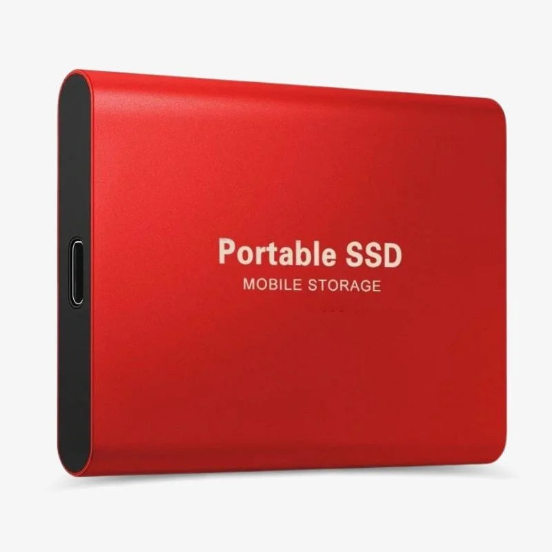 Externe SSD Festplatte – Aluminium-Gehäuse, Tragbarer Speicher