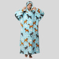 Damen Oversized Hoodie-Decke, warm, gemütlich, Weihnachtsoutfit