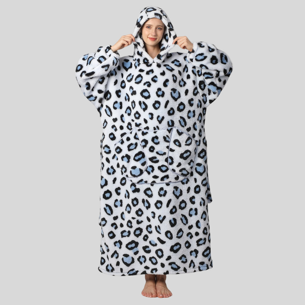 Damen Oversized Hoodie-Decke, warm, gemütlich, Weihnachtsoutfit
