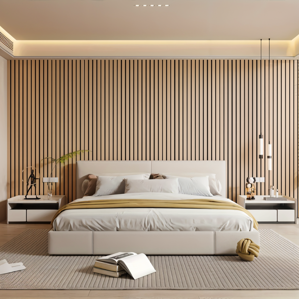 WoodLuxe - Selbstklebende 3D-Holz-Wandpaneele für moderne Innenräume