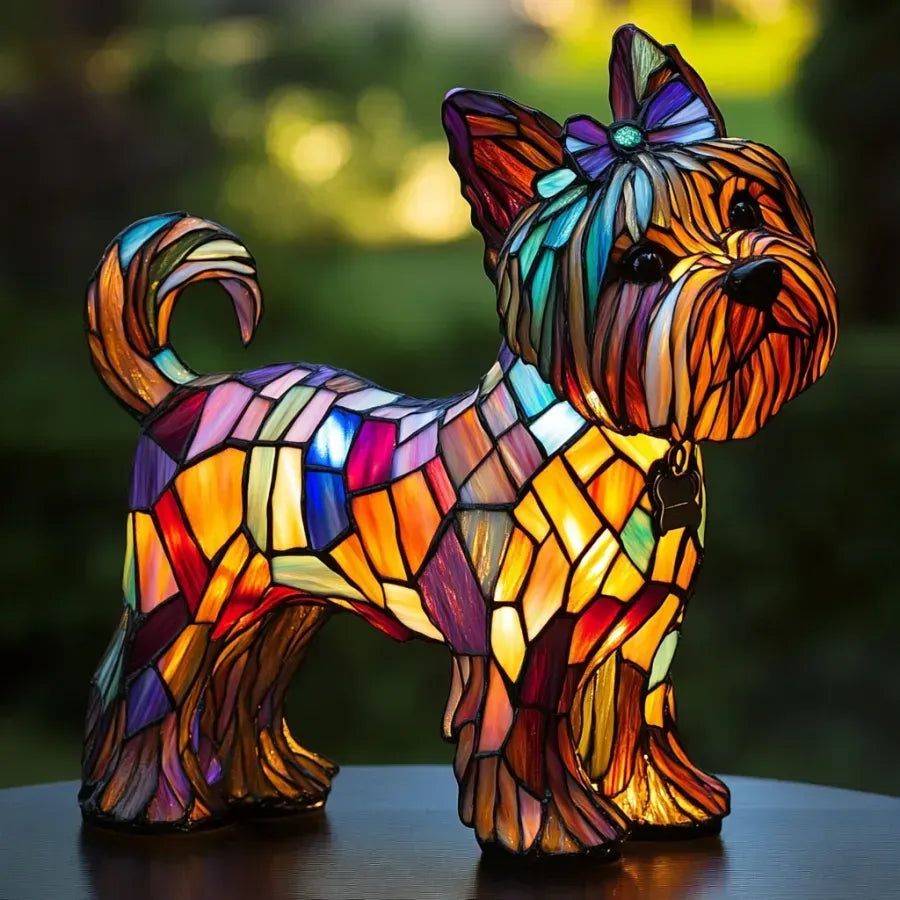 Leuchthund - handgefertigte Lampe, die Herzen erstrahlen lässt