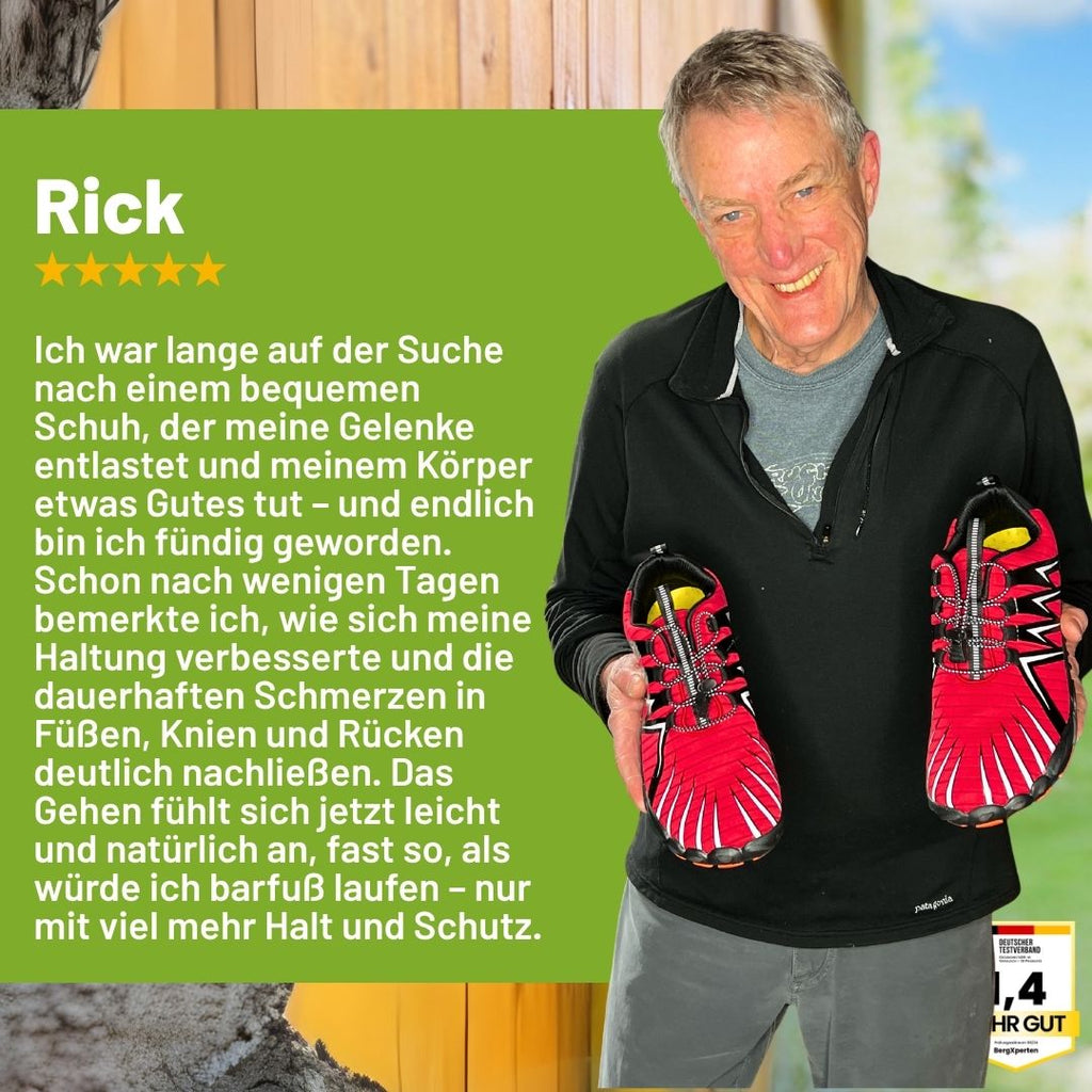 AeroX Pro - ergonomischer schmerzlindernder Barfußschuh - Sonderaktion 1+2 Gratis