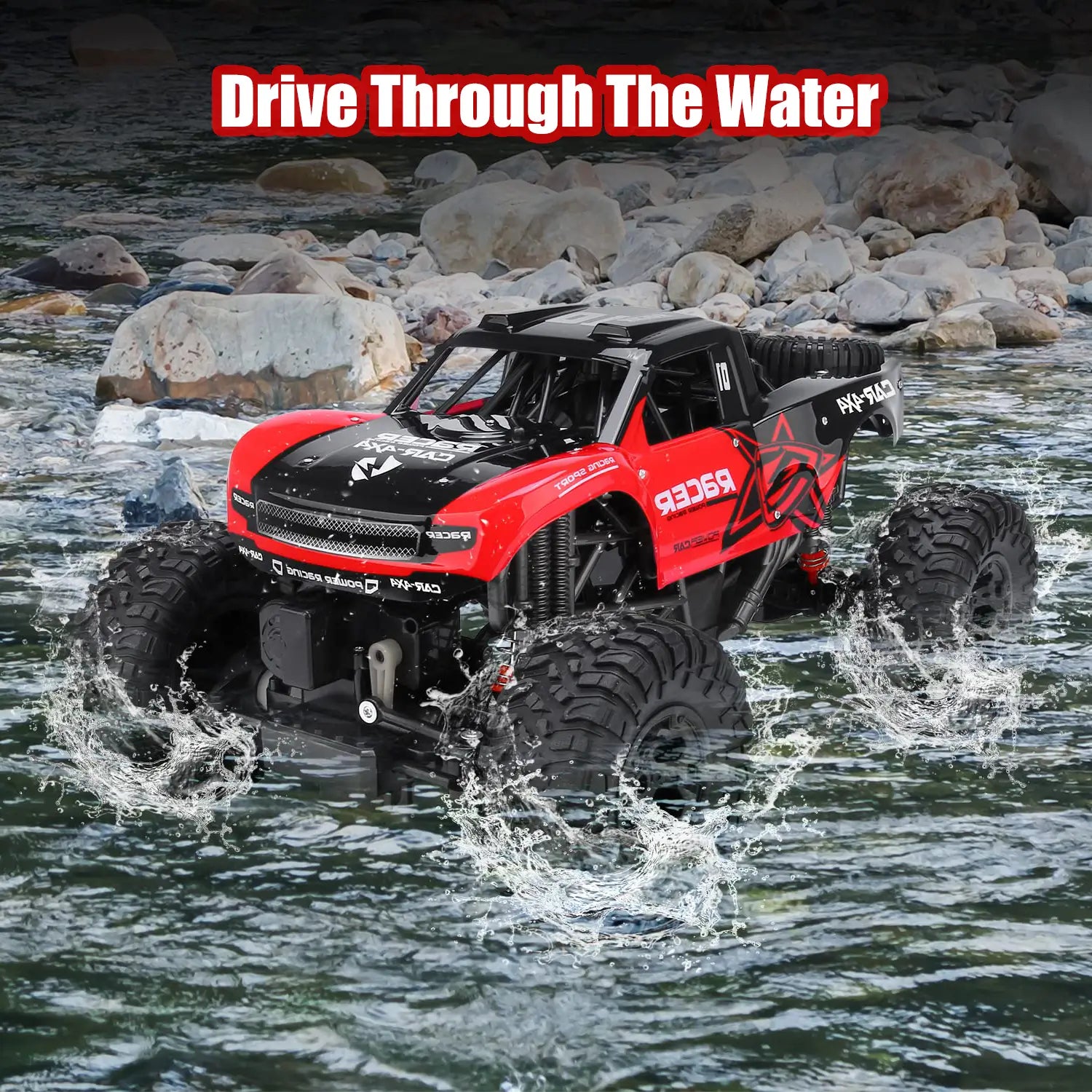 RC Offroad Auto, wasserdicht, ferngesteuert, robustes Spielzeug