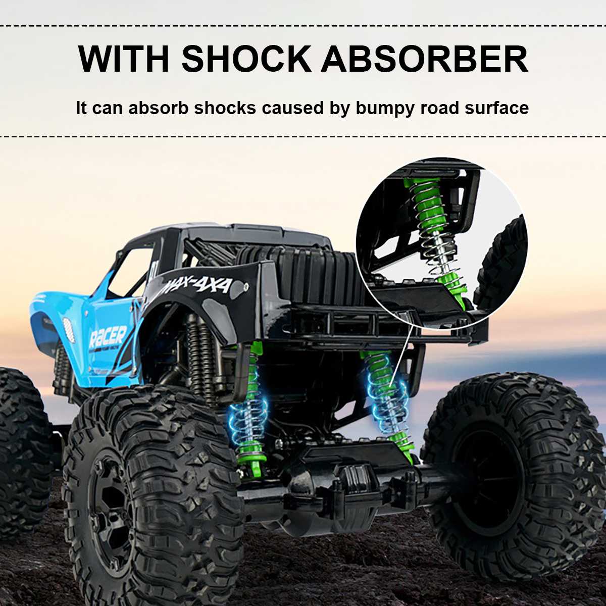 RC Offroad Auto, wasserdicht, ferngesteuert, robustes Spielzeug