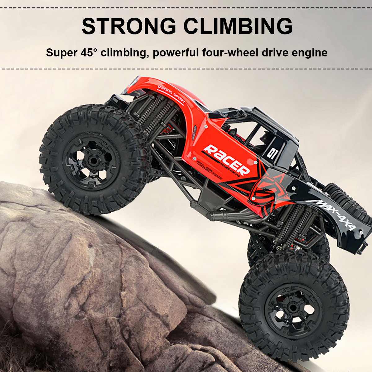 RC Offroad Auto, wasserdicht, ferngesteuert, robustes Spielzeug