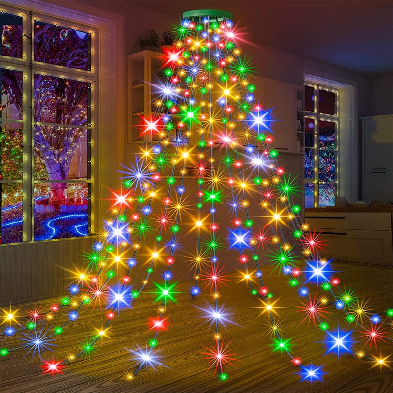 kaufsy | Weihnachtsbaum Wasserfalllichter mit Ring