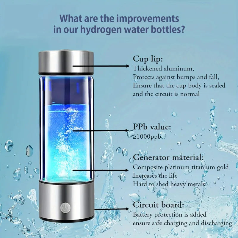 kaufsy | 420ml Wasserstoff-Wasserflasche