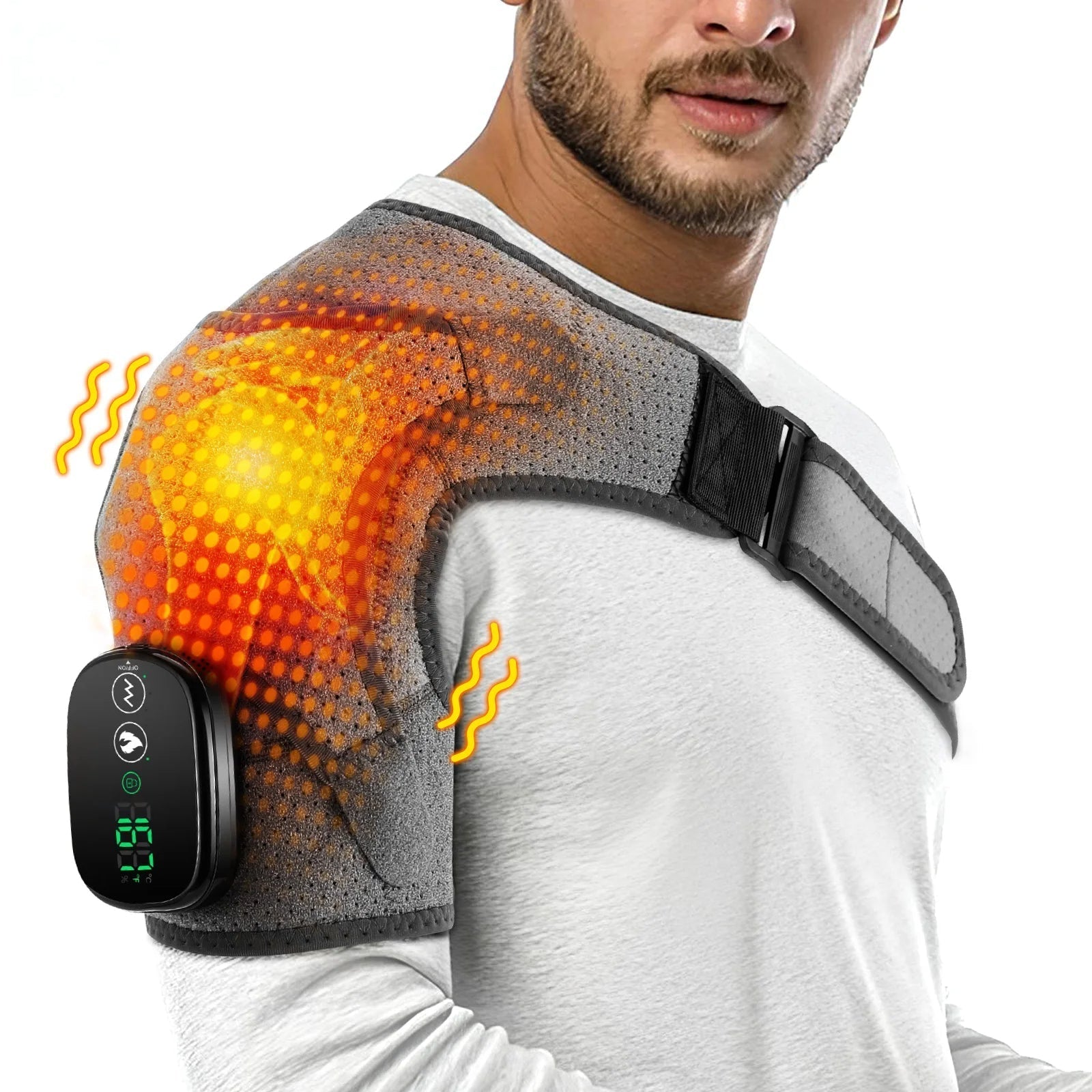 kaufsy | Schultermassagegerät mit Wärme- und Vibrationsmassage