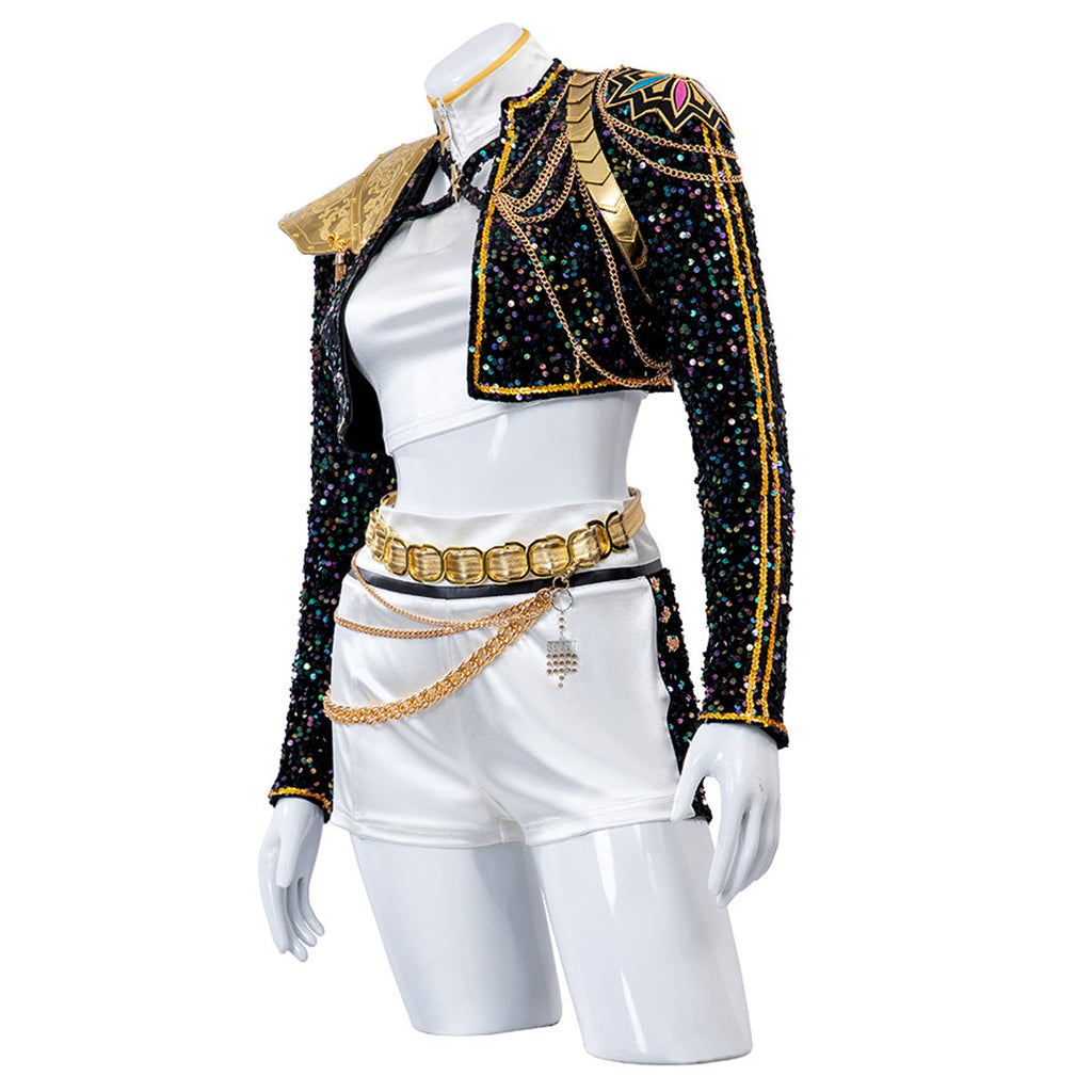 Kpop Hunter Golden Girls Kostüm, Pailletten, funkelnd
