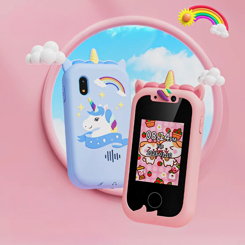 kaufsy | Kinder Spieltelefon mit Dualkameras und Bildungsfunktionen