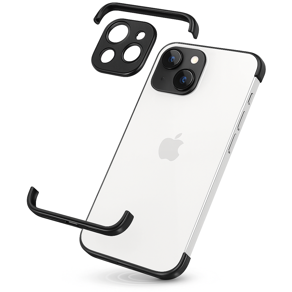 Smartphone Hülle, schlank, minimalistischer Metall-Schutz