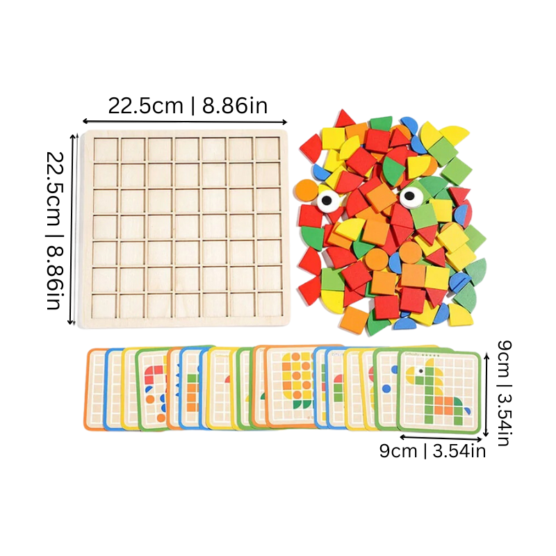Puzzle Spielzeug aus Holz, Montessori Lernspiel für Kinder