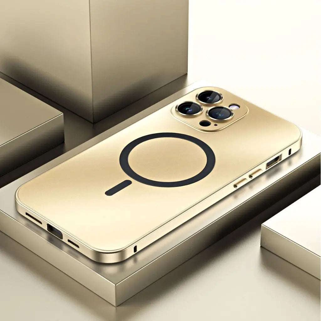 Magnetische Metallhülle, schlanker Schutz für iPhone