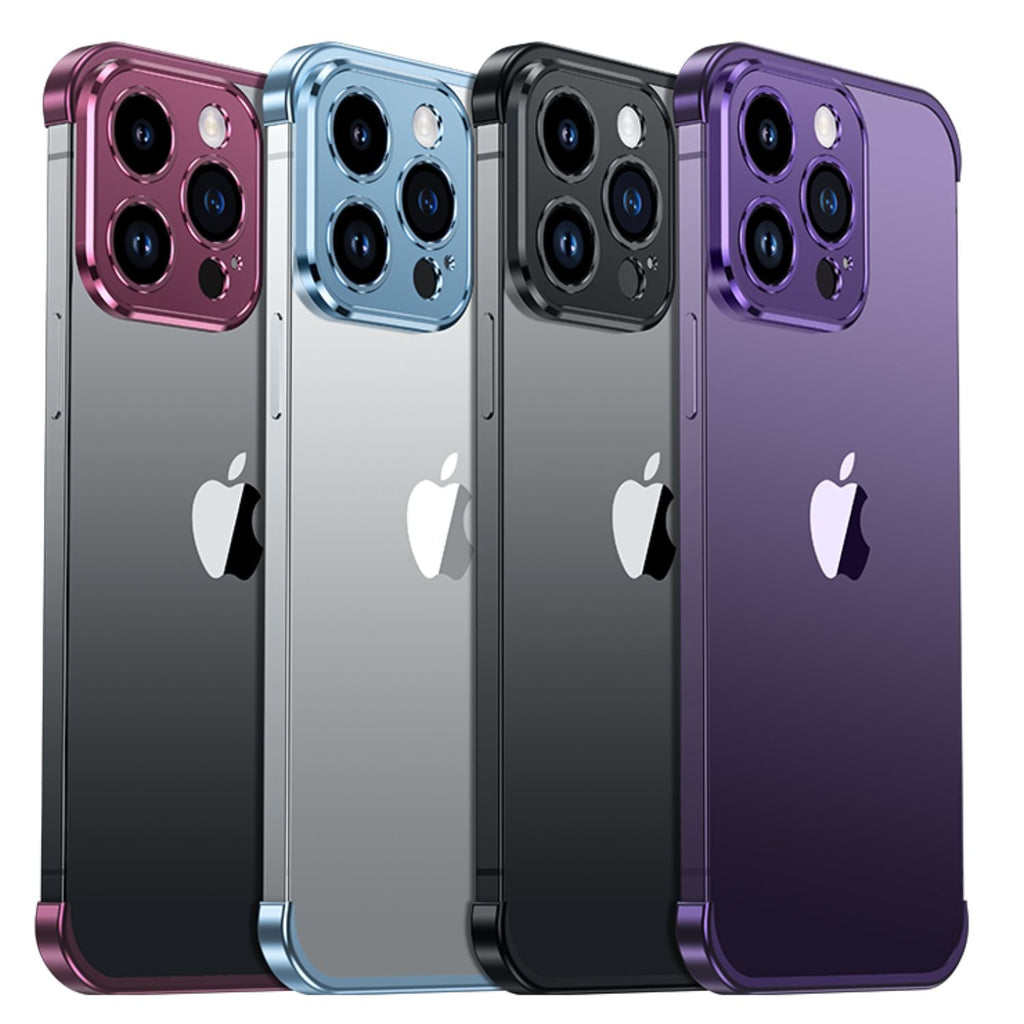 Smartphone Hülle, schlank, minimalistischer Metall-Schutz