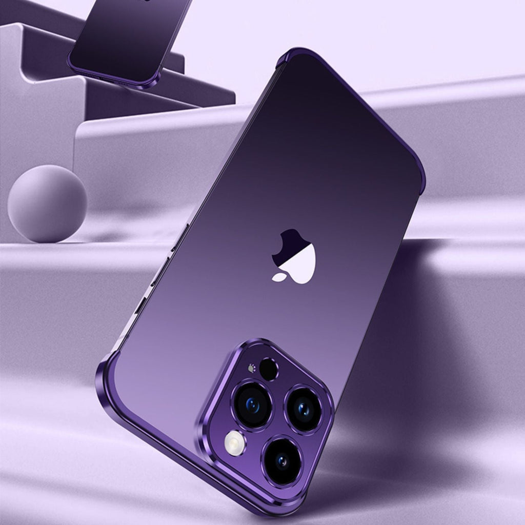 Smartphone Hülle, schlank, minimalistischer Metall-Schutz