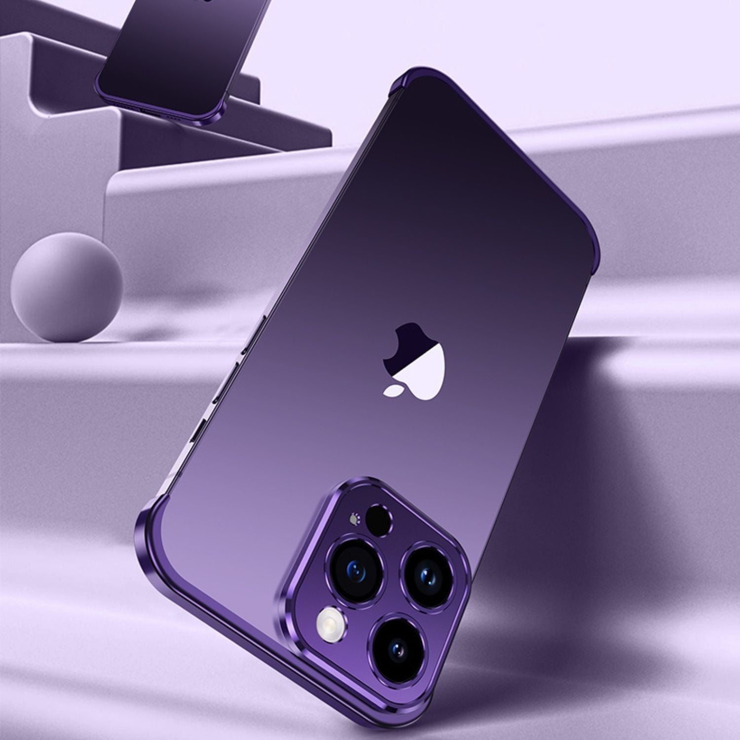 Smartphone Hülle, schlank, minimalistischer Metall-Schutz