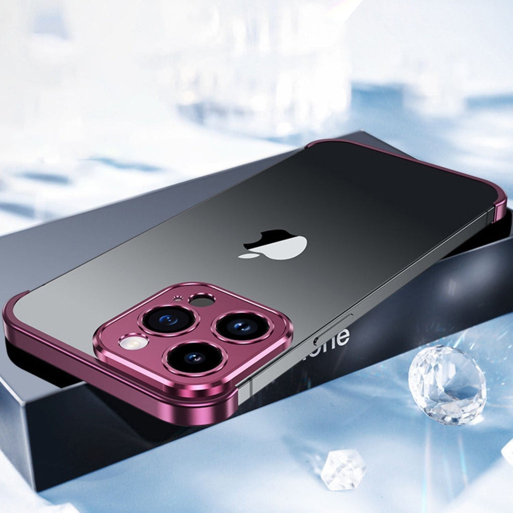 Smartphone Hülle, schlank, minimalistischer Metall-Schutz