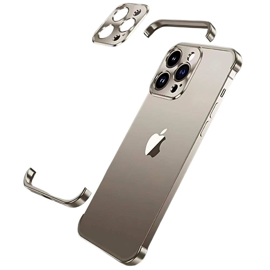 Smartphone Hülle, schlank, minimalistischer Metall-Schutz