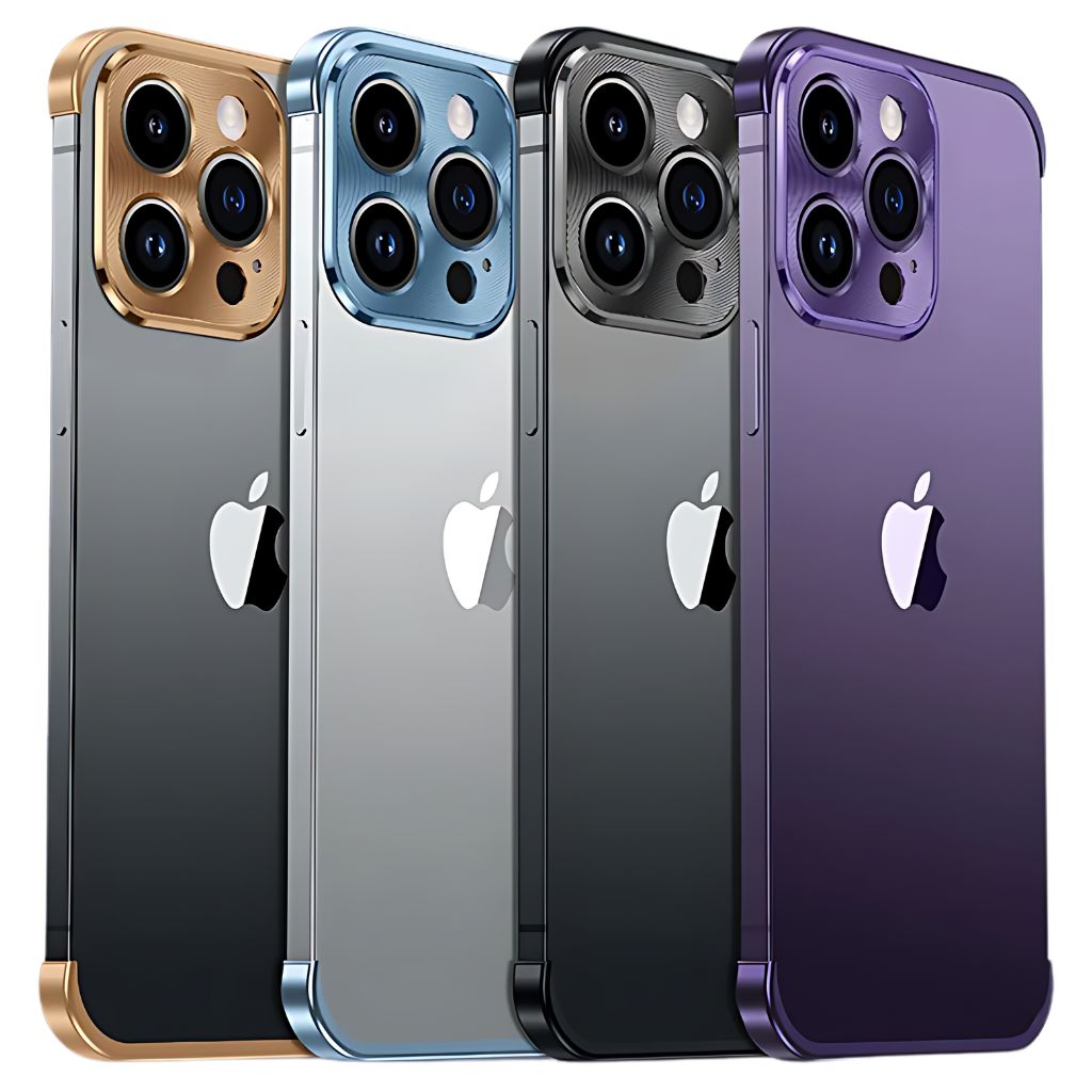 Smartphone Hülle, schlank, minimalistischer Metall-Schutz