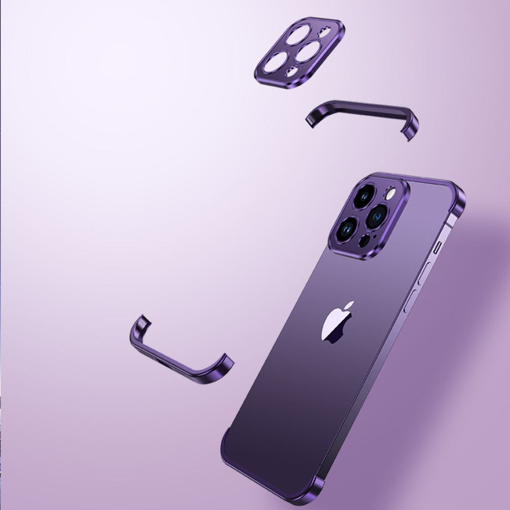 Smartphone Hülle, schlank, minimalistischer Metall-Schutz
