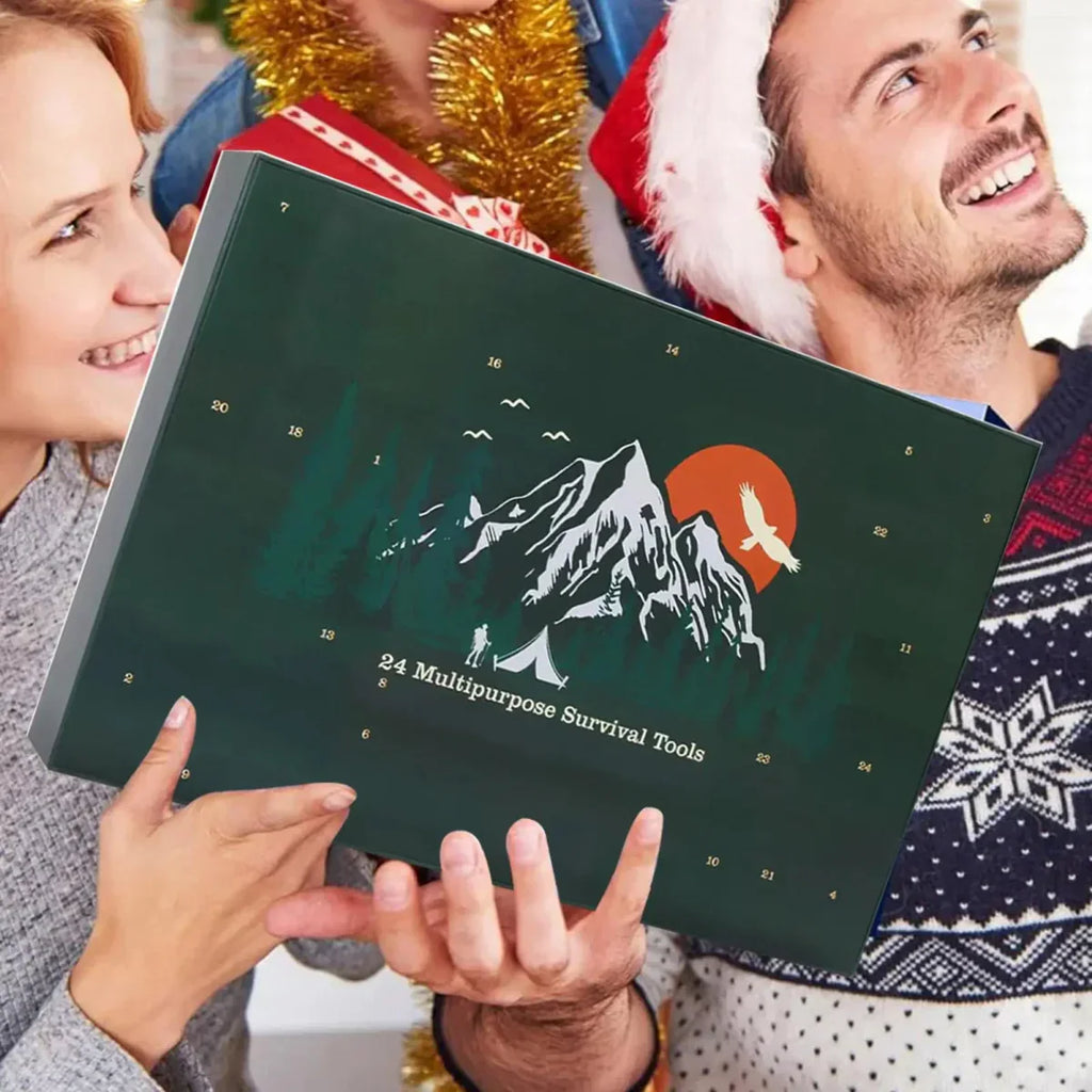 kaufsy | SURVIVAL ADVENT CALENDAR – Men's Outdoor Kit with 24 Essential Tools 2025